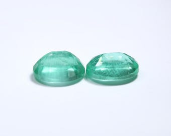 Zambian Emerald,  6X8 MM Oval, Emerald Pair For Emerald Ring, Pendant, & Emerald Jewellery Making