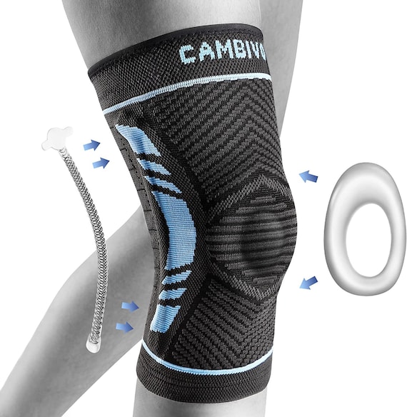 CAMBIVO Knee Braces for Knee Pain With Patella Gel Pads & Side