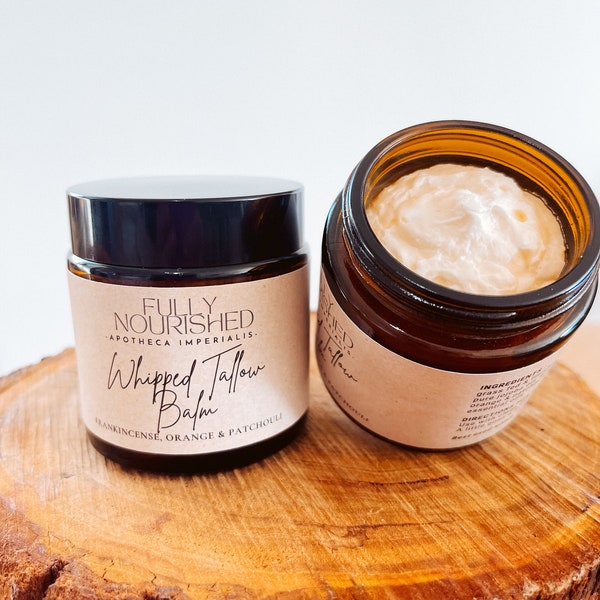 Whipped Tallow Balm - Frankincense, Orange & Patchouli