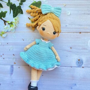 Crochet Doll, Unicorn Girl Personalized Doll, Crochet Doll, Personalized Doll Cindirella Girl, Amigurumi Knitted Soft Plushie Toy