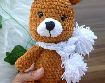 Bear Soft Toy, Luxury Children's Toys, Luxury bear Toy, Organic bear Toy, Luxury Baby Gifts, Gifts For Children, New Baby Gifts