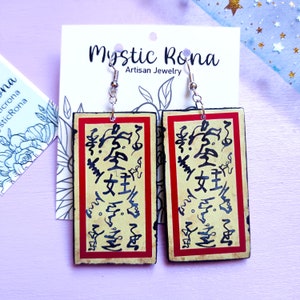 Paper Bomb Earrings. Ninja Earrings. Anime jewelry. Anime Earrings. Ninja cosplay. Ninja Accessories. Ninja costume.
