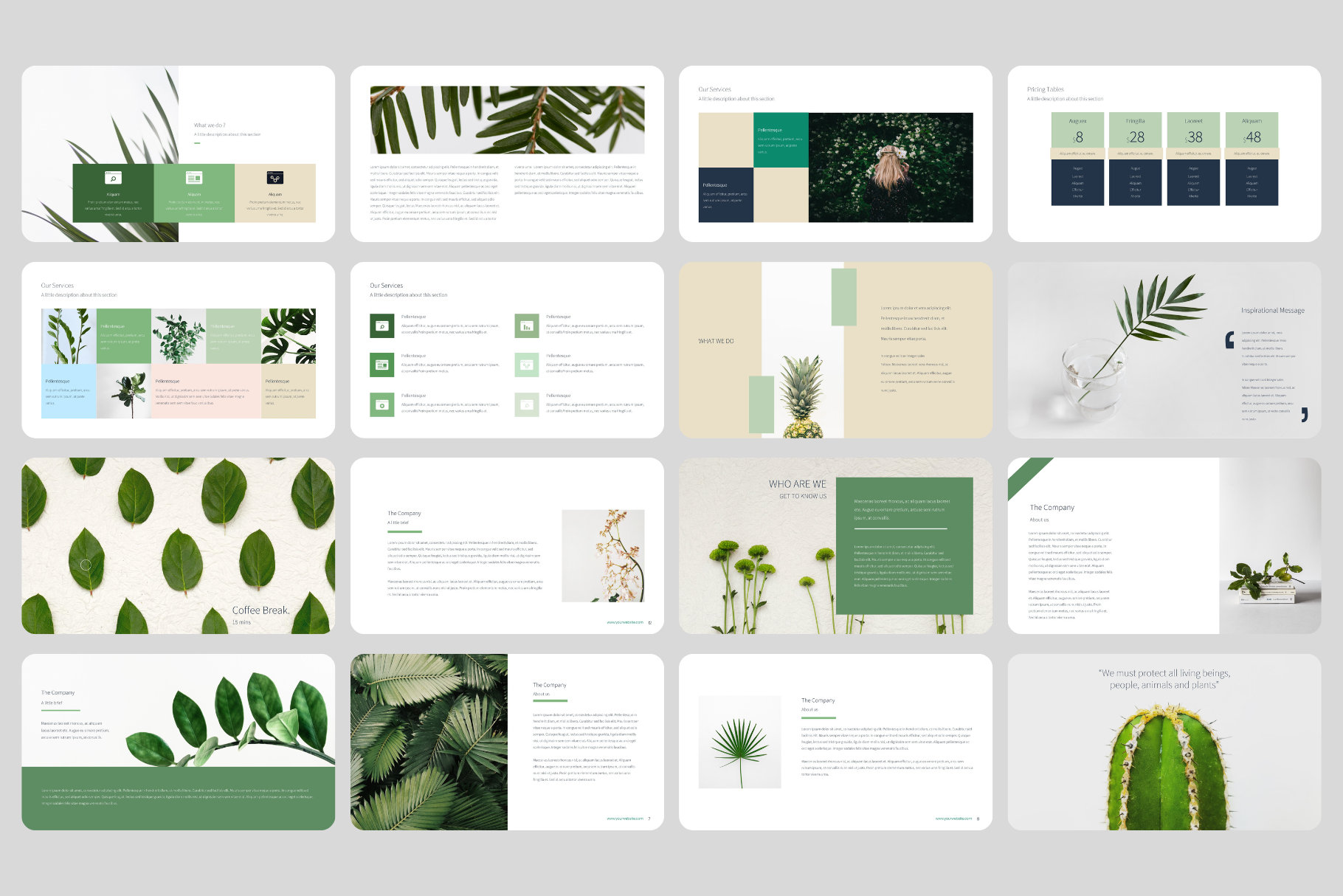 Plants Powerpoint Presentation Template Business Presentation School ...