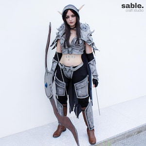 Elf Warrior Sylvanas Cosplay Armor | WoW Night Elf DnD Roleplay Costume | Handmade