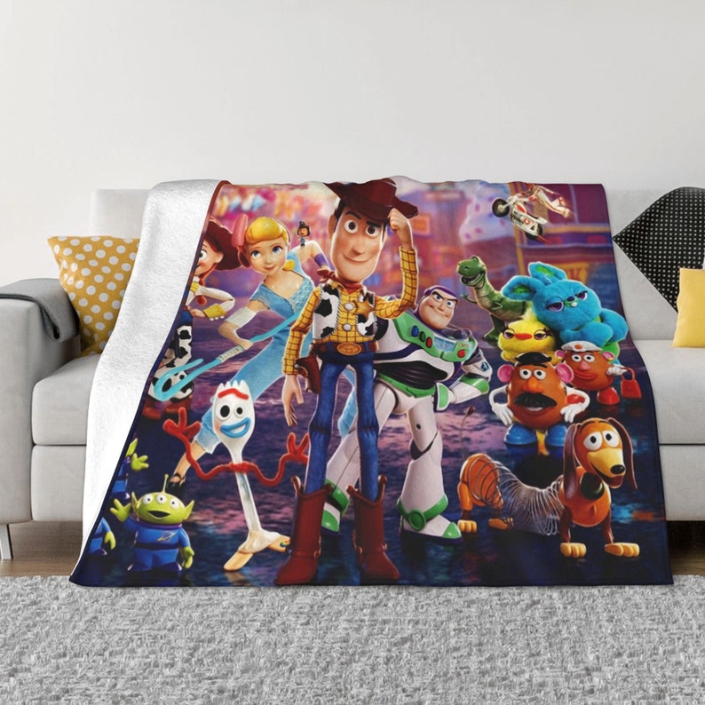 Toy Story Fleece Custom Name Double Layer Blanket Kids and Etsy