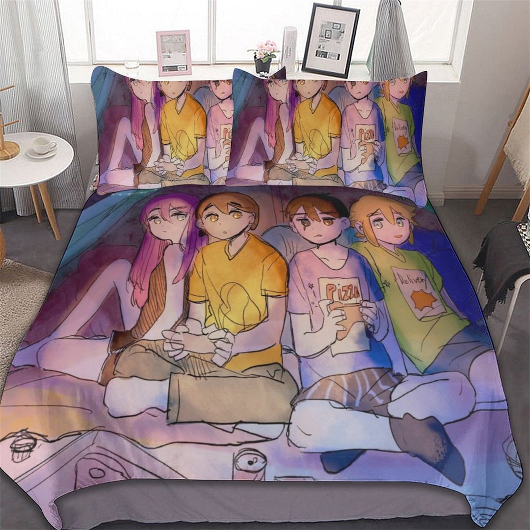 Omori Cotton Matting Bed Three Piece Bedroom Dormitory Bed Sheet Quilt Cover Fitted Sheet. Etsy