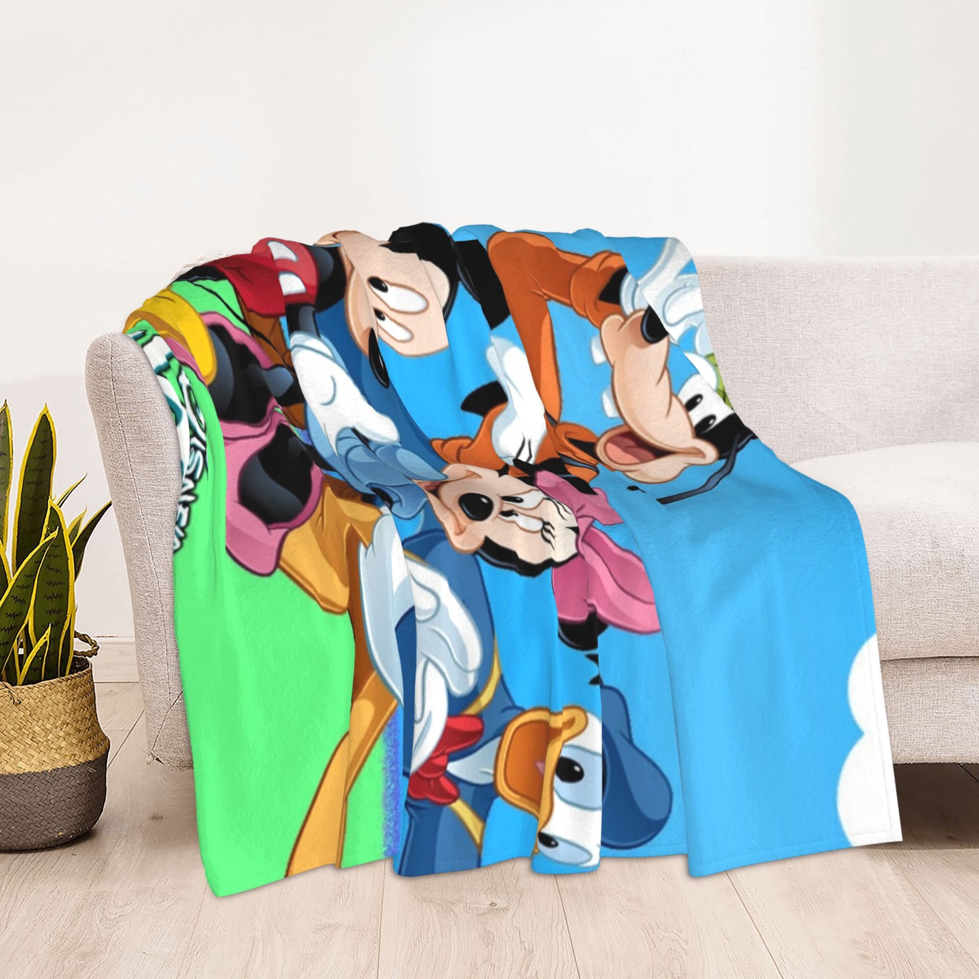 Disney Donald Duck Custom Name Blanket Kids and Adult Bedroom Decor