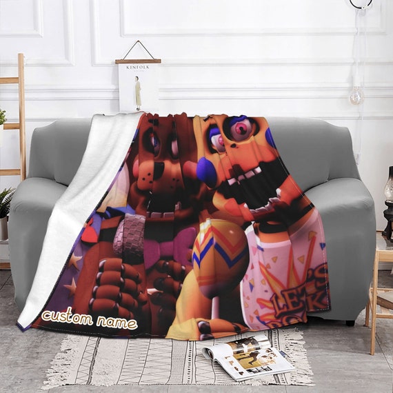 Five Nights at Freddy's 2 piece throw blanket and plush pillow set