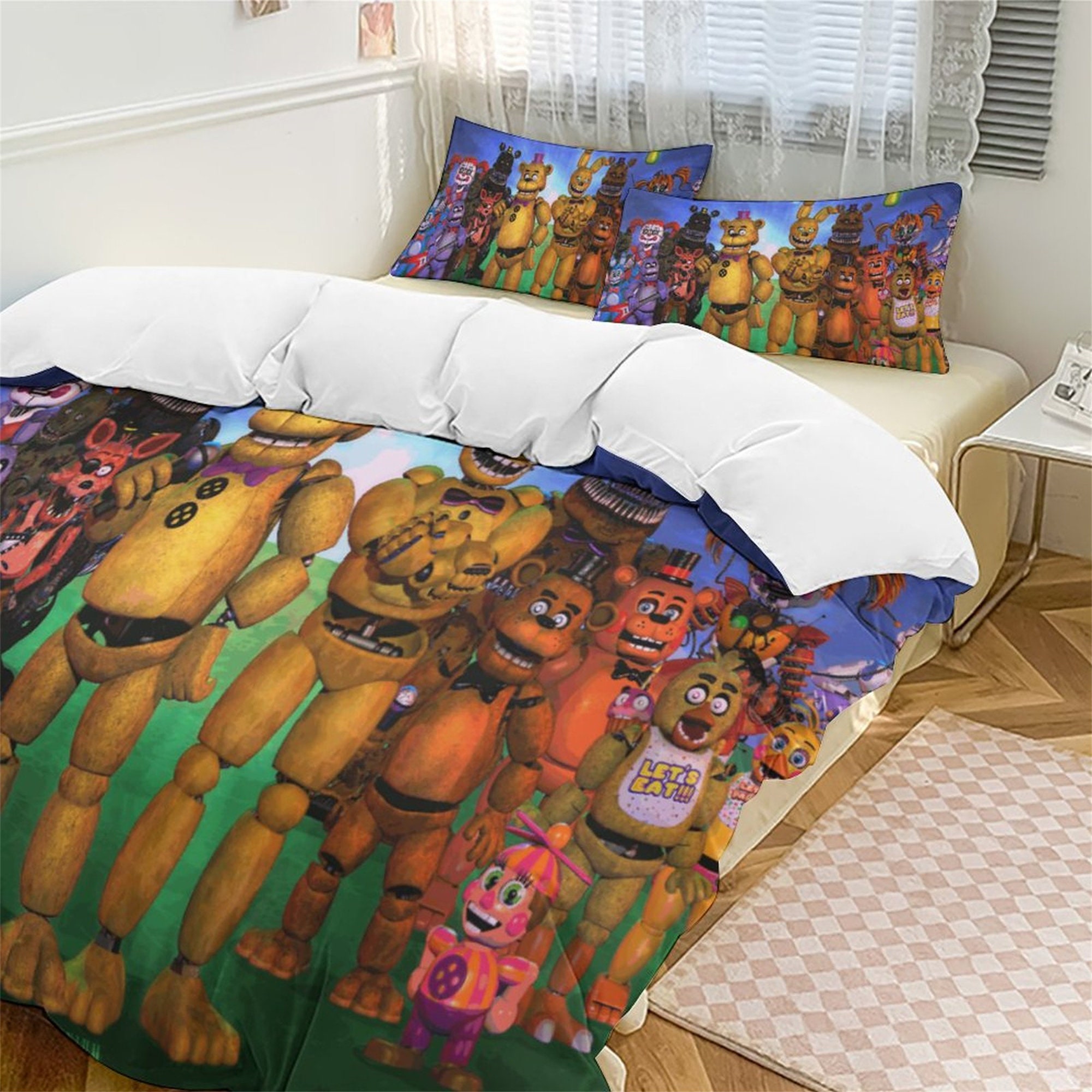Five Nights at Freddy' Cotton Matting Bed Three Piece -  Hong Kong