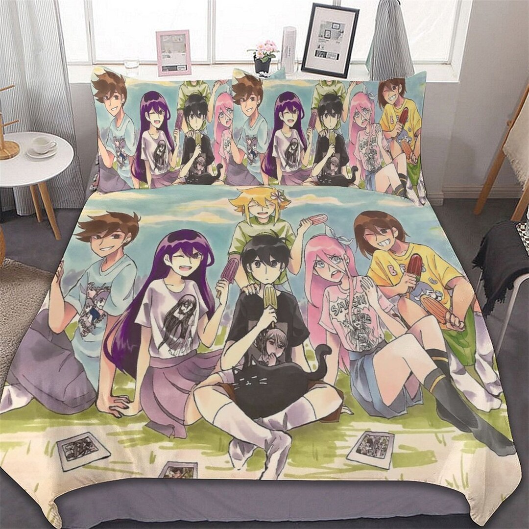 Omori Cotton Matting Bed Three Piece Bedroom Dormitory Bed Sheet Quilt Cover Fitted Sheet. Etsy