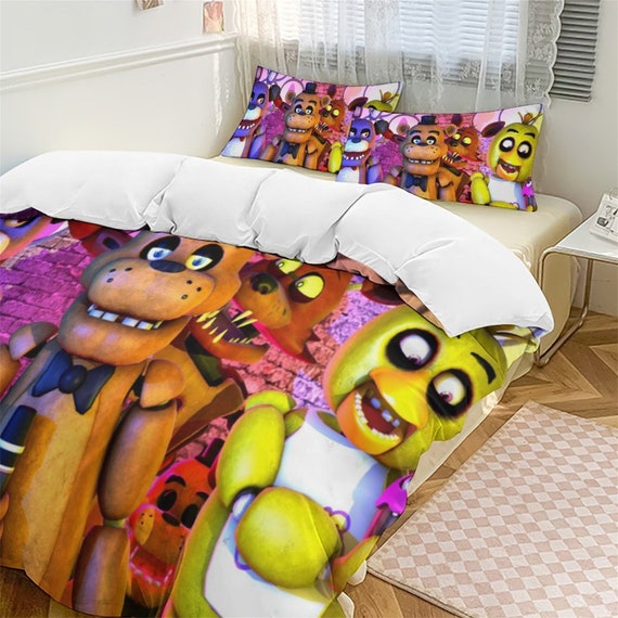 Five Nights at Freddy's Bedding Set Twin Bed in a Bag with Bonus Tote, 5  Piece 