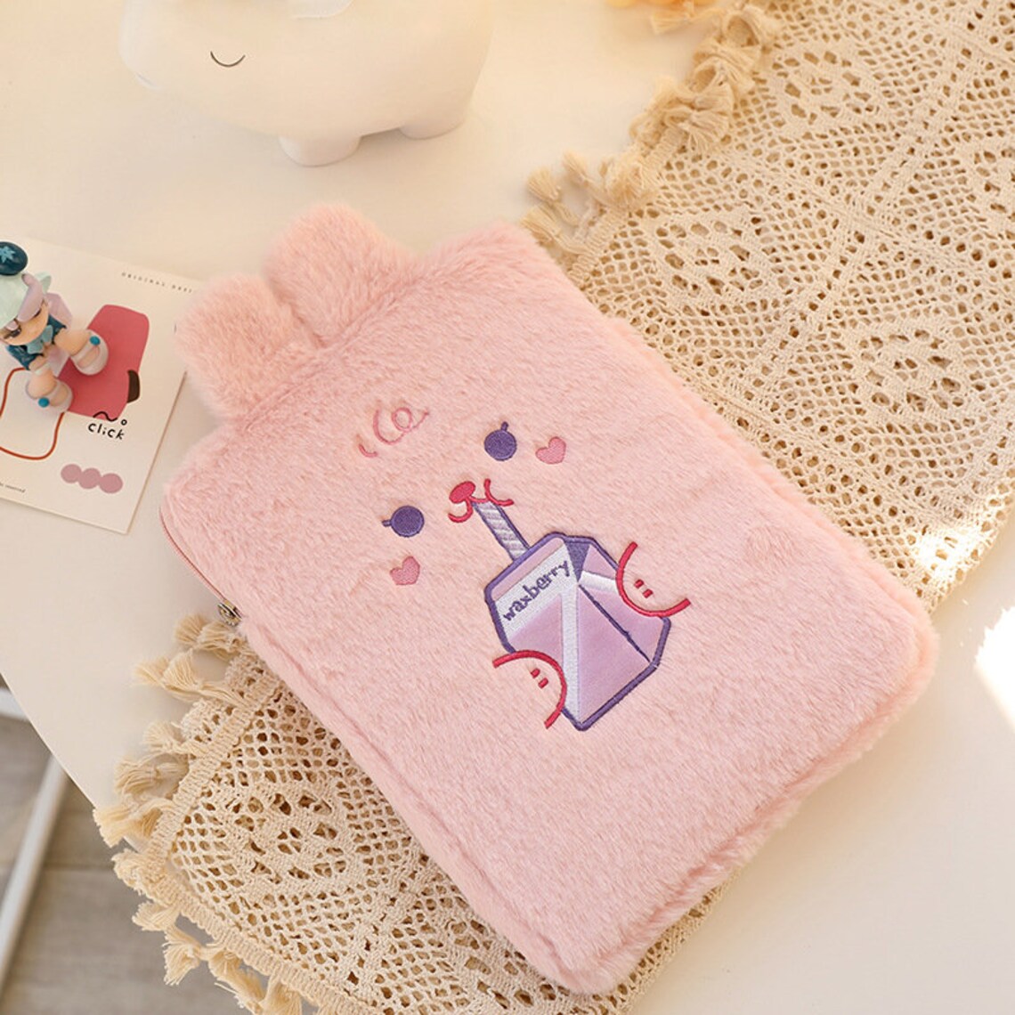 Soft Bear Bunny Laptop Bag Korean Cute Tablet Bags Cat Lover - Etsy