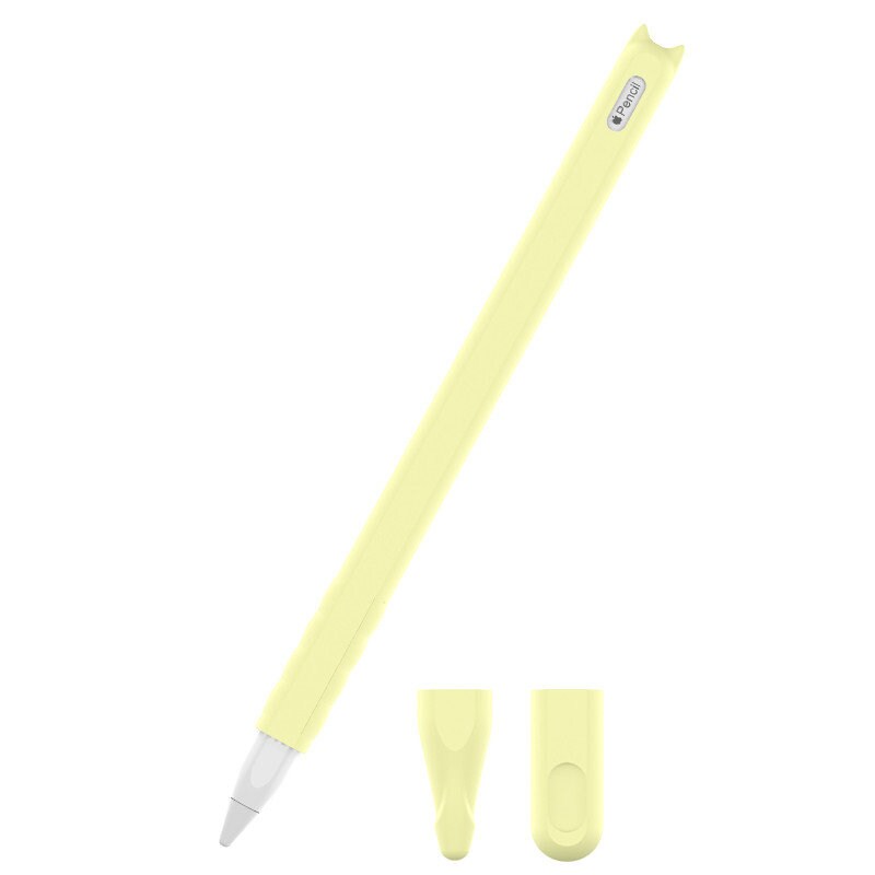 For Pencil 1St Generation Pen Cover Double-Spell Silicone Pencil Case  Stylus Pen Case Protective Cover Orange 