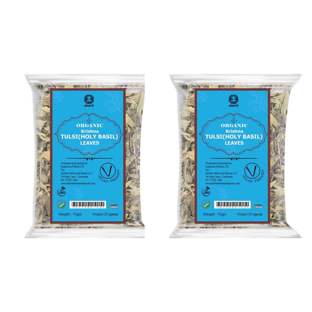 Organic Holy Basil Tea 2.6oz Dried Tulsi Holy Basil Leaves Etsy