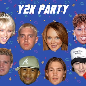 Ultimate Y2K, 2000&#39;s Party Banner Digital File - 30 Legendary Characters Included!