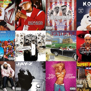 Rap Album Cover Art 90's and 2000's Edition Collage Kit (DIGITAL