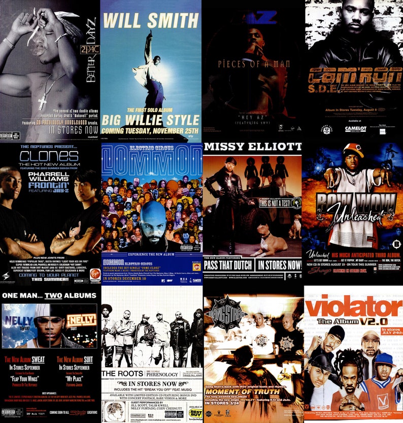 RARE 90s Rap Posters 65 HQ Digital Hip Hop Posters From the Etsy
