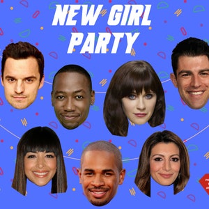 New Girl TV Show Party Banners - New Girl Party - TV Show Banner - Party Props - Schmidt - Zooey Deschanel -  tv show graphic - funny