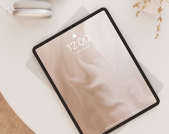 Papel de parede minimalista quente para iPad, papel de parede neutro para iPad, papéis de parede para iPads, papel de parede para iPad, tela de bloqueio do iPad, download instantâneo