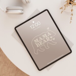 Cute iPad Wallpaper, Aesthetic Wallpaper iPad, Gift for Mom, Minimalist Wallpaper, Wallpaper for iPad, Cute Mom Background, Instant Download