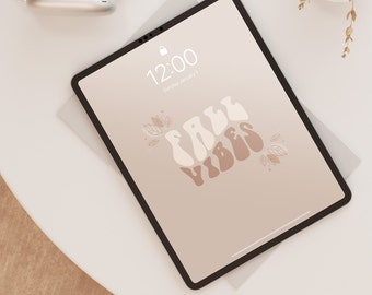 Retro höst iPad-bakgrund, bakgrundsbilder för iPads, minimalistisk iPad-bakgrund, neutral bakgrund, neutral iPad-bakgrund, direktnedladdning