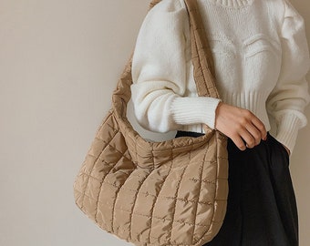 Bolso bandolera , Nuevo estilo otoño e invierno, Bolso ligero de gran capacidad, Bolso de dumpling, Commuter, Bolsos para mujer