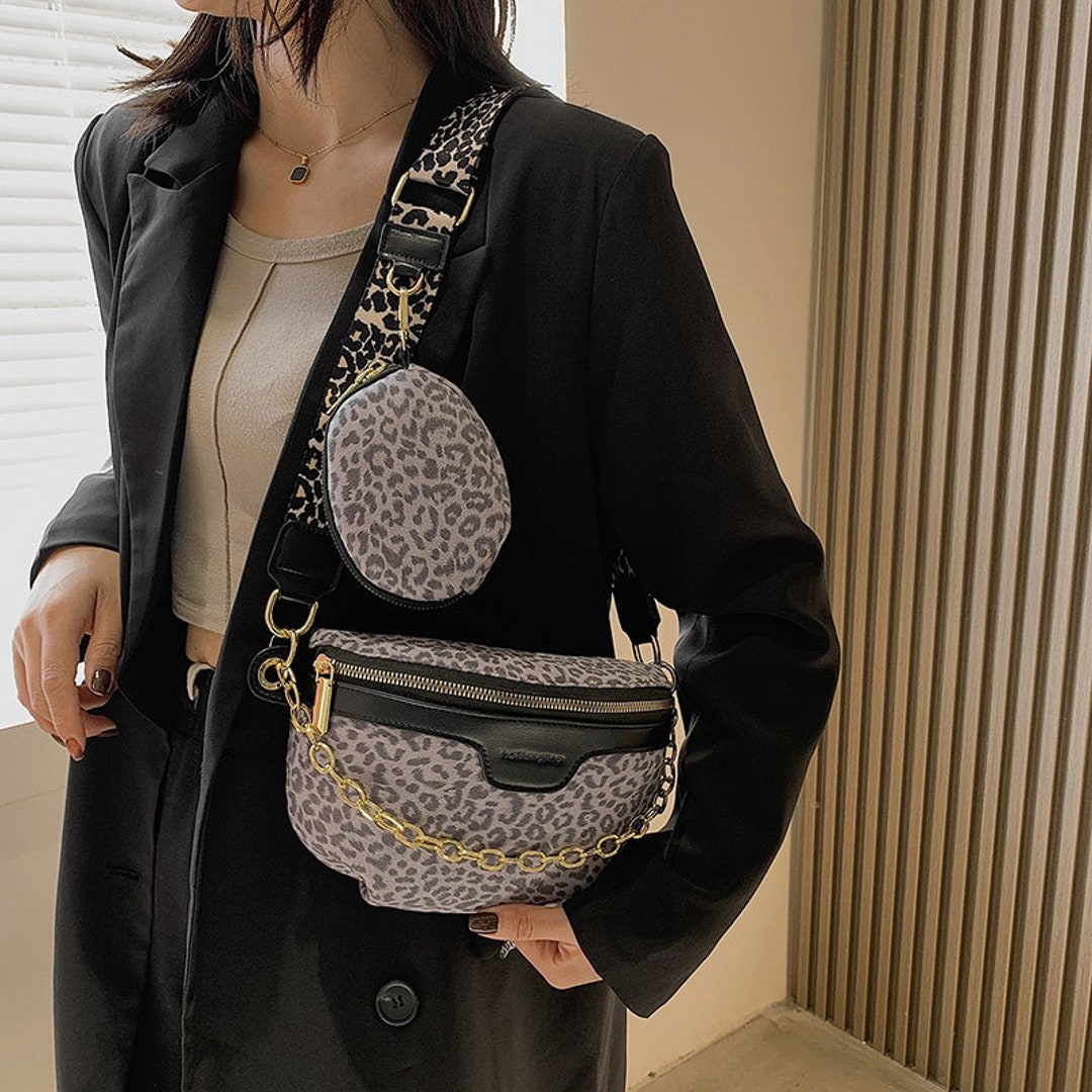 Cross Chest Bag
 Casual Oblique Cross Chest Bags for Women Pu Leather Crossbody Waist