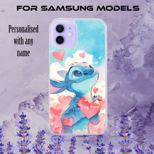 Personalisierte Stitch Cute Handyhülle für Samsung Galaxy-Modelle