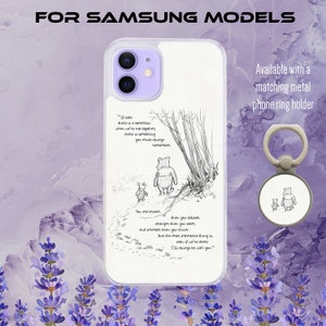 Winnie Pooh Braver Zitat Handyhülle für Samsung Galaxy Modelle