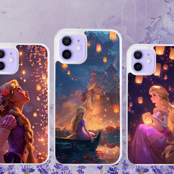 Princess Rapunzel With Lanterns Phone Case for iPhone, Motorola, Google Pixel, Oppo