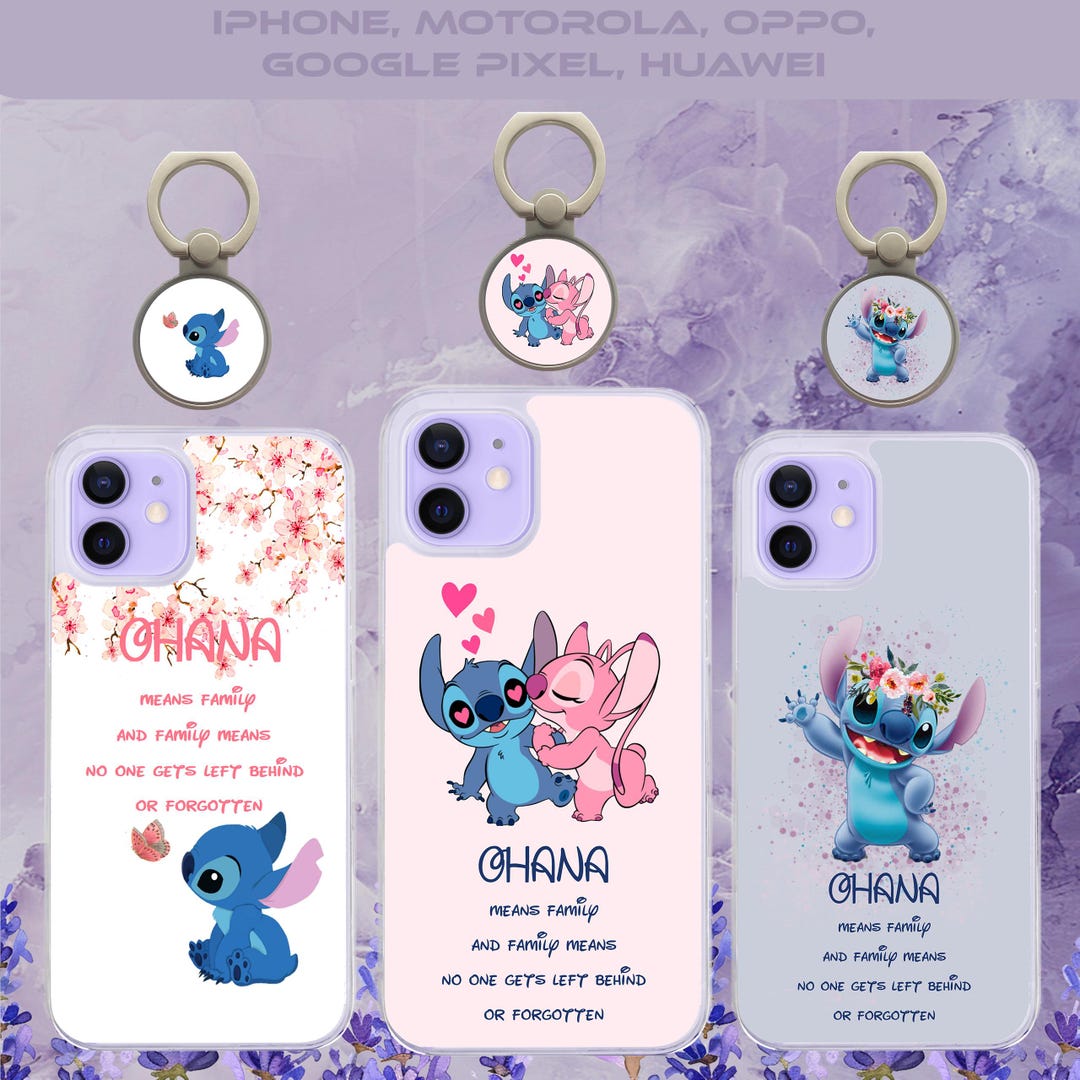 Keychain Stitch Iphone 12 Pro Max Case Ohana Family Quote Lilo And