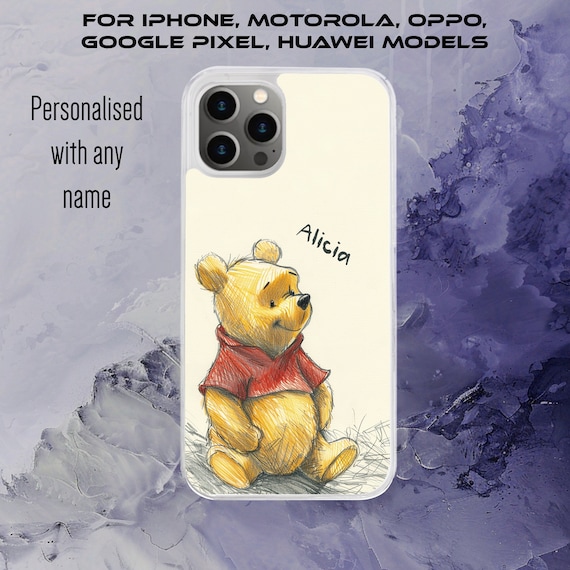 Personalised Winnie the Pooh Phone Case for Iphone, Motorola