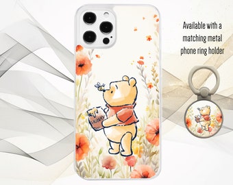Winnie The Pooh Hunny Floral Cute Cute Phone Case for Samsung Galaxy Models