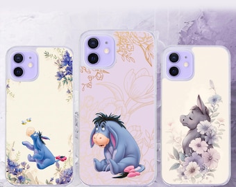 Cute Eeyore Floral Phone Case for Samsung Galaxy Models