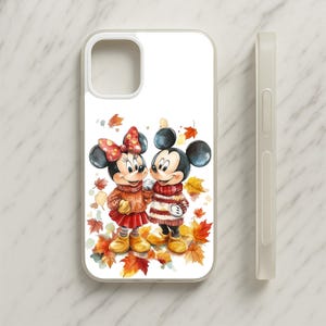Mickey Minnie Mouse Autumn Fall Phone Case - iPhone / Samsung / Google / Motorola