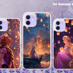 Princess Rapunzel With Lanterns Phone Case for Samsung Galaxy Models