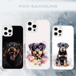 サムスンモデル用ロットワイラー犬用携帯ケース