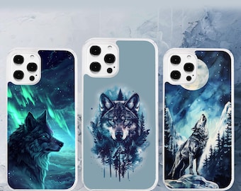 Night Wolf Phone Case for iPhone, Motorola, Google Pixel, Oppo