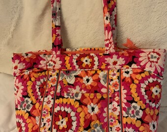 Vera Bradley Mandy Tote in Pixie Blooms pre owned in Excellent Condition Etsy