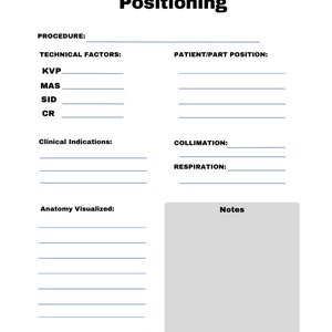Radiology Clinical Notes
