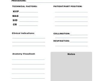 Radiology Clinical Notes