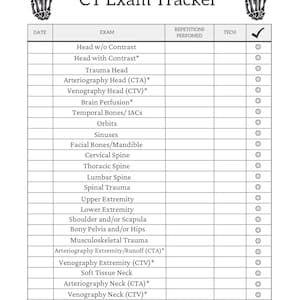 CT Exam Tracker