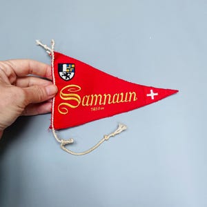 Vintage Travel Souvenir Pennant, Holland Flag, Hillvarenbeek, Vintage Flag