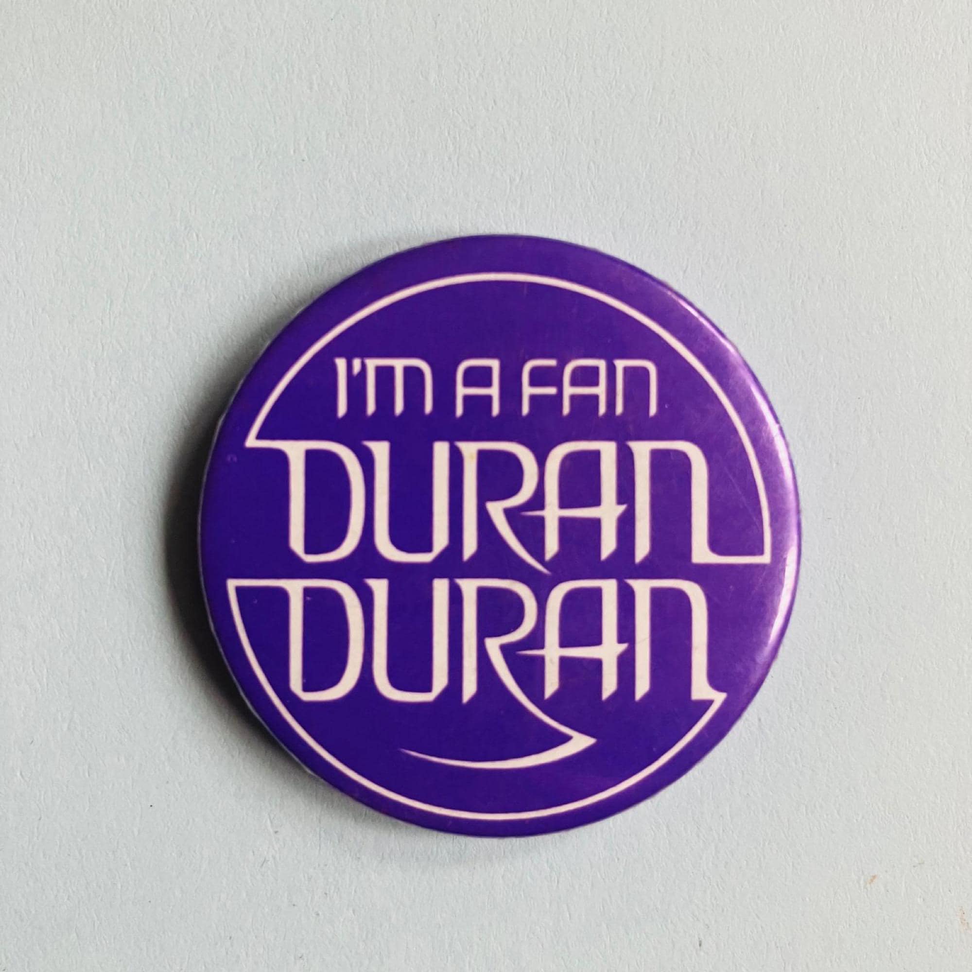 Duran Duran Pinback Button, Vintage Pop Pin Badge, 1980's Music Pin Badge