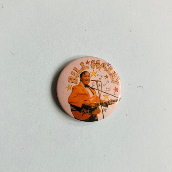 Vintage Bill Haley Pinback Button: 1950s Rock and Roll Memorabilia