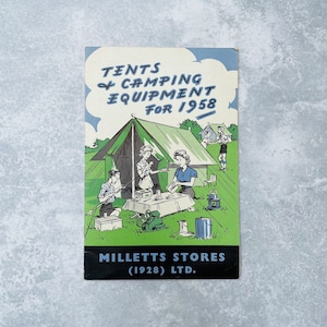 Vintage Milletts Stores Tents and Camping Equipment Retail Brochure from 1958, Vintage Camping Gear, Vintage Millets Brochure