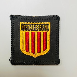 Vintage Travel Patch, Northumberland Patch