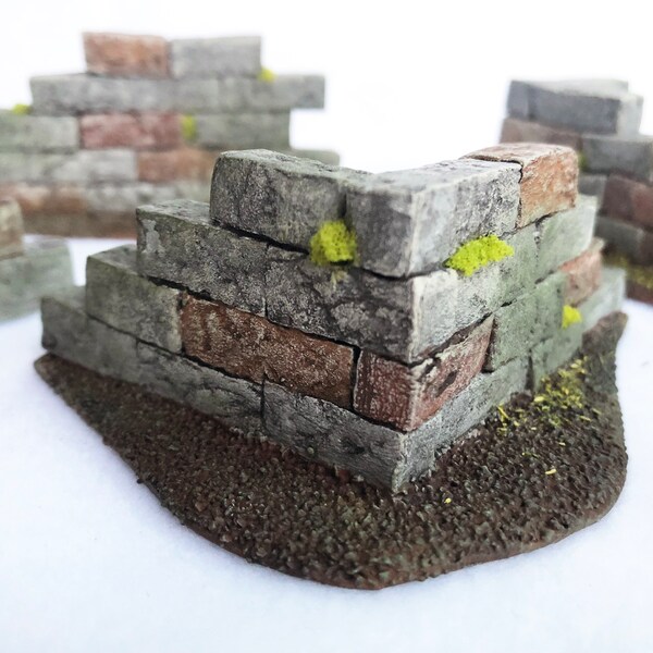 Dungeon Walls Set | 6 parts | Dungeon Tiles | RPG Terrain | Dungeons and Dragons | Tabletop | Material | Accessories | accessories