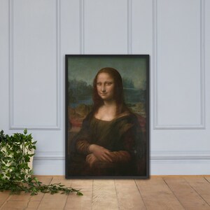 PRINTABLE Mona Lisa Inverted Colors DIGITAL DOWNLOAD 