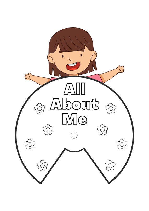 All About Me Spinner Template Digital Download Classroom Etsy
